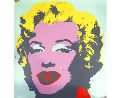 Andy Warhol, Sunday morning lithograph, portrait of Marilyn Monroe. 36" x 36" 