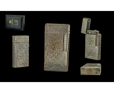 Dunhill 70 London Deluxe Silver Tone Lighter. c.1960's. With Fitted Box / Papers. 
