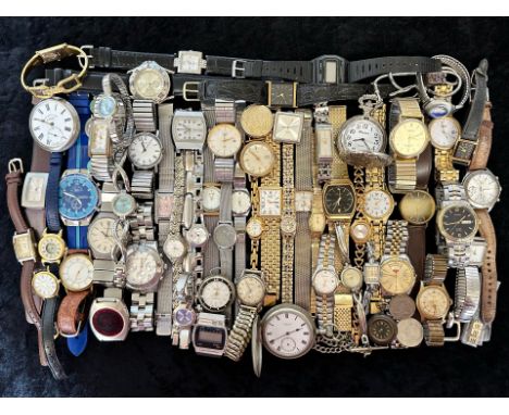 A Collection of Ladies & Gentleman's Wristwatches, mostly boxed to include Accurist, Timex, Fossil, fob watches  etc