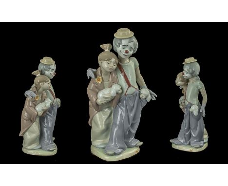 Lladro - Society Members Only Hand Painted Porcelain Figure ' Pals Forever ' Model No 7686. Designer Juan Huerta. Issued 2000