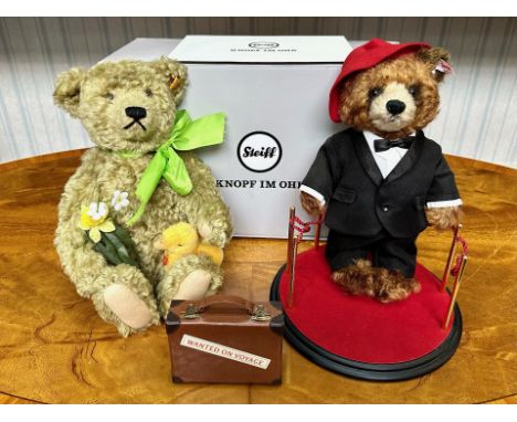 Steiff - Two Steiff Teddy Bears, comprising Steiff Paddington  Bear, 'Paddington at the Premiere' in evening dress, with suit