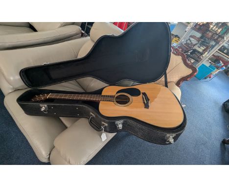 Tanglewood Nashville Series Guitar, Model TD-8ST, six string, in quality hard shell fitted case.