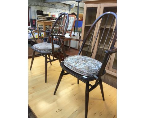 A PAIR OF ERCOL ARMCHAIRS