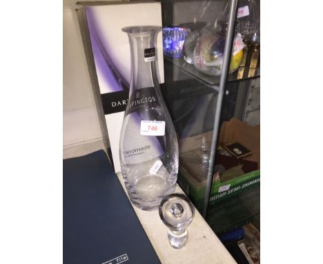 DARTINGTON GLASS DECANTER - WITH BOX