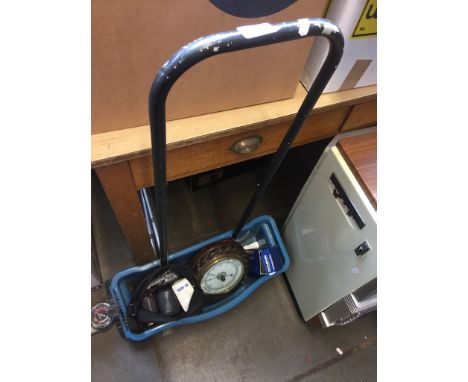 LAWN SPREADER WITH CAMERAS, BAROMETER
