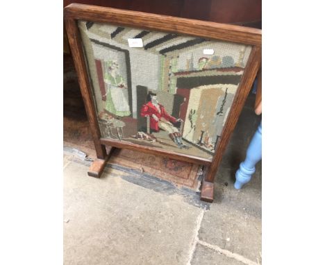 A TAPESTRY FIRE SCREEN