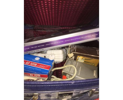 CASE INC. HAIR CURLER, CAMERA, 2 MINI BOILERS