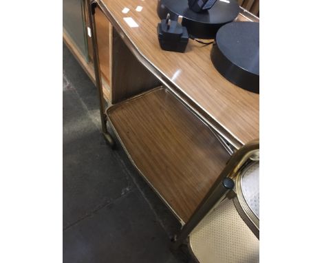 A VINTAGE TEA TROLLEY