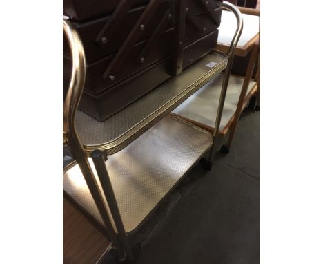 A VINTAGE TEA TROLLEY