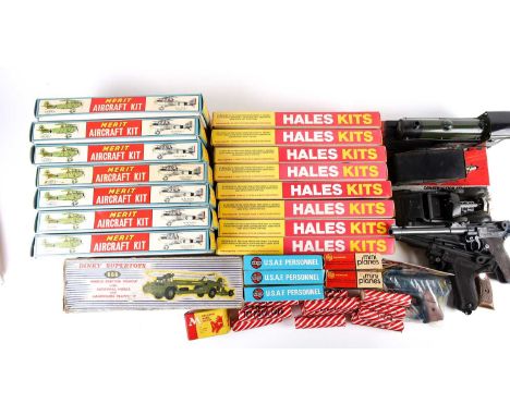 A collection of boxed model aircraft kits, to include eight Hales Quick Build Series and seven Merit Aircraft, largely unused