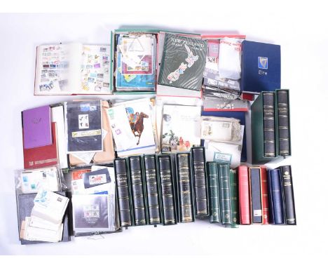 A large collection of stamps contained in well-presented albums, GB, Ireland, New Zealand, USA, Australia and others, all per
