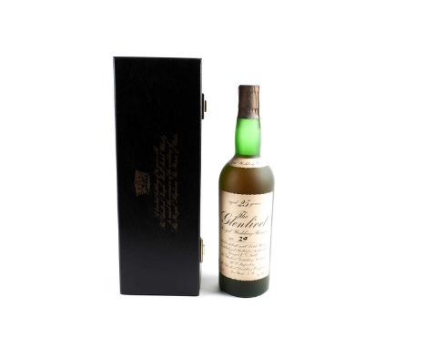 A limited edition Glenlivet Royal Wedding Reserve, 25-year-old unblended, single malt Scotch Whisky to mark the occasion of t