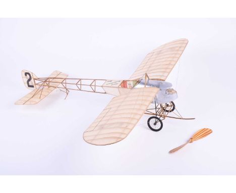 A scale model of a vintage airplane titled 'Those Magnificent Men', wingspan 54cmCondition report: Some damage to one side of