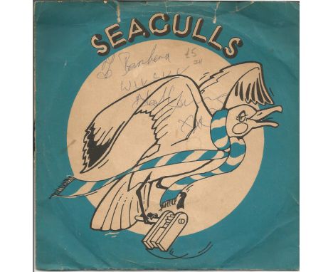 Ted Young signed Seagulls 45rpm record sleeve vinyl included. Chirpy football song, the 'Seagulls' being Brighton &amp; Hove 