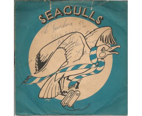 Ted Young signed Seagulls 45rpm record sleeve vinyl included. Chirpy football song, the 'Seagulls' being Brighton &amp; Hove 