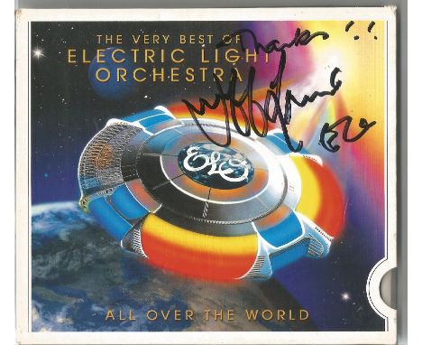 Electric Light Orchestra signed All Over the World CD sleeve signed by band former Jeff Lynne disc included. Comes with Autog