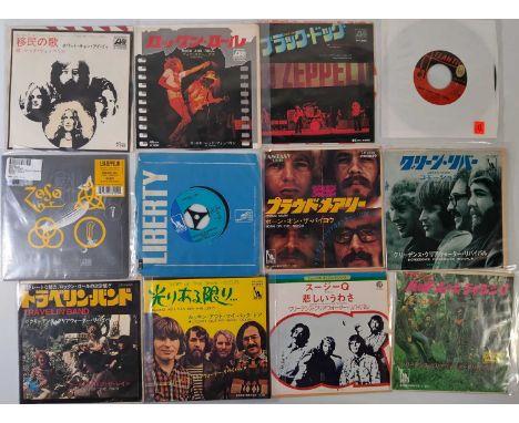 COLLECTION OF MOSTLY JAPENESE CLASSIC/HEAVY ROCK 7" SINGLES - colelction of approx. 23 mostly Japanese Pressings of Classic a