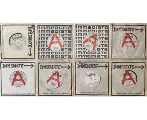 IMMEDIATE 7" PACK - DEMOS. A super selection of 8 7" singles, all promo/ sample pressings released on Immediate Records. Arti