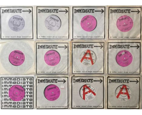 IMMEDIATE RECORDS 7" PACK (IM 070 TO 084). A quality selection of 16 7" singles released on Immediate Records, not including 