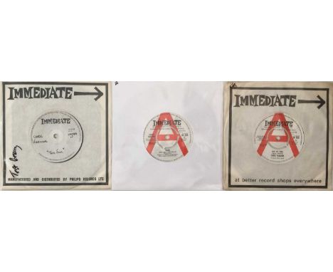 CHRIS FARLOWE - 7" IMMEDIATE RARITIES (INC TEST PRESSING). A super selection of 3 7" rarities by Chris Farlowe, all released 