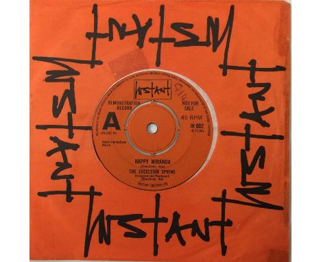 THE EXCELSIOR SPRING - HAPPY MIRANDA 7" (UK PROMO - INSTANT - IN 002). An original UK 7" promo pressing of Happy Miranda/ It 