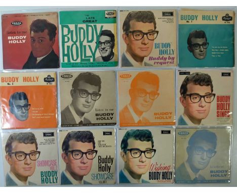 BUDDY HOLLY 7" EP COLLECTION - collection of 15 Buddy Holly EPs. Collection to include: Listen To Me (Cover features portrait