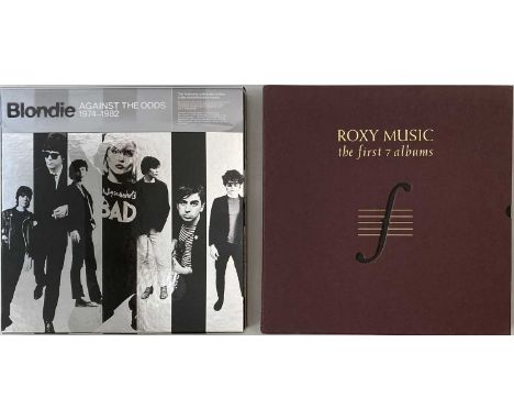 BLONDIE/ ROXY MUSIC - LP BOX SETS. A superb pack of 2 LP box sets. Artists/ titles include Blondie - Against The Odds 1974-19