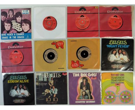 BEE GEES AND ELTON JOHN 7" COLLECTION - collection of 32 Singles of Bee Gees and Elton John. Collection includes Bee Gees: Gi