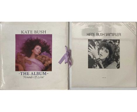 KATE BUSH LP RARITIES PACK (HOUNDS OF LOVE LP PROMO/ KB SAMPLER LP). A superb pack of 2 LP rarities by the queen of art-pop K