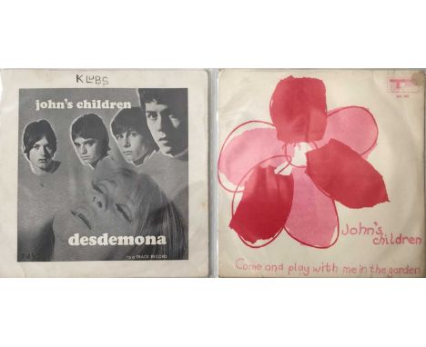 JOHN'S CHILDREN - 7" RARITIES PACK. A fine selection of 2 7" rarities by John's Children. Titles include Come And Play With M