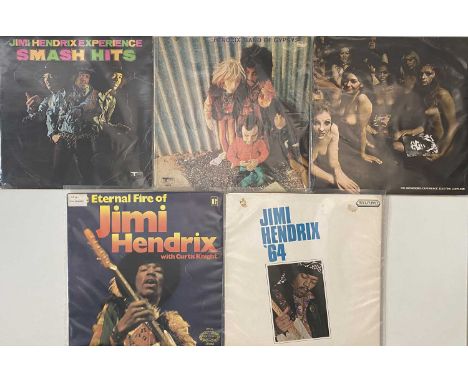 JIMI HENDRIX - LP PACK (INC RARITIES). A super pack of 5 LPs by Jimi Hendrix. Titles include Electric Ladyland (613 009, UK T