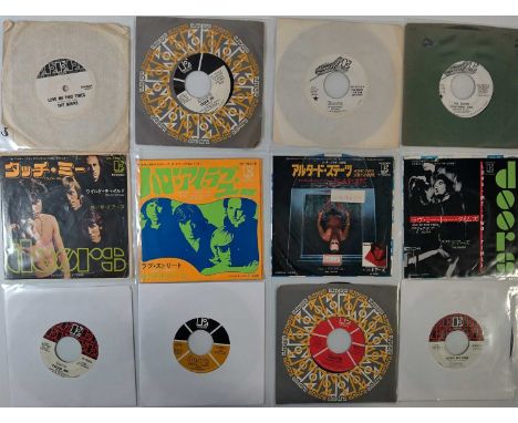 THE DOORS - 7" COLLECTION (INC PROMOS/ OVERSEAS). A fine collection of 22 by rock legends The Doors. Titles include Love Me T