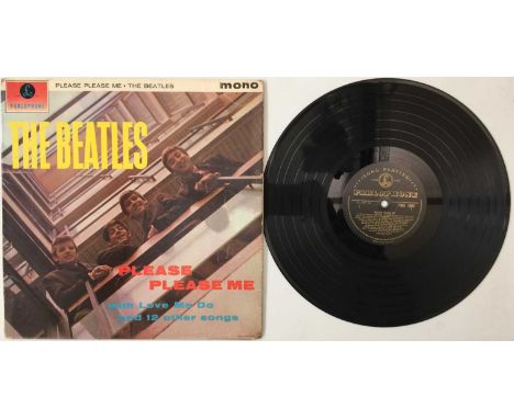 THE BEATLES - PLEASE PLEASE ME LP (1ST UK MONO 'BLACK AND GOLD' - PMC 1202). A well-presented original UK mono 'black and gol