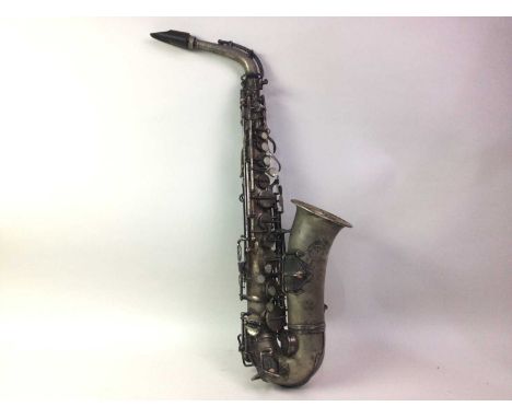 KOHLERT SONS, SAXOPHONE, with mother of pearl keys67cm high