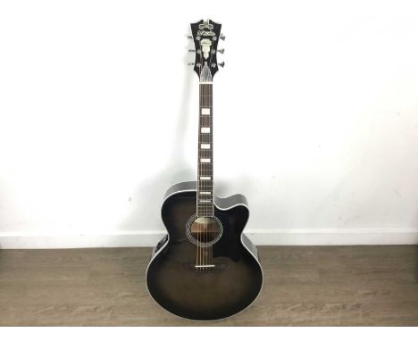 D'ANGELICO PREMIER SEMI ACOUSTIC GUITAR, model DAPJ600GRBCES, serial no. CC170720640, black sunburst body108cm long Condition