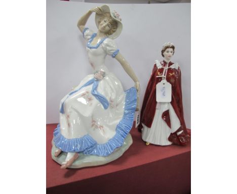 Royal Worcester in Celebration of The Queen's 80th Birthday, together with Nao Lady, A-25 Ju. (2)