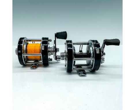 Two beautiful reels from the great house of Abu. One shows light wear, the other is a presentation model for the outdoor writ