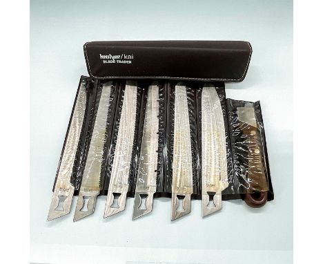 This is a vintage Kershaw Blade Trader knife. Made in Seki, Japan by Kai, this knife features six different blades that can s
