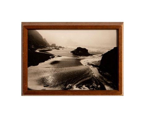 Black and white photograph by Rick Preston representing Conkrite Cove, California. Preston captures inert subjects and explai