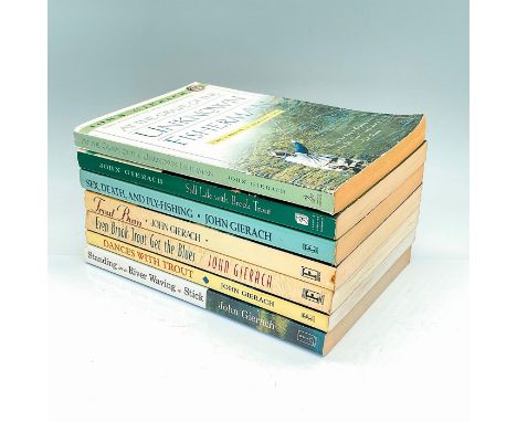 Collection of 7 softcover books including, Standing in a Still Life with Brook Trout, At the Grave of the Unknown Fisherman, 