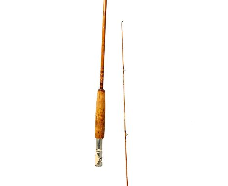 Delicate little gem of a vintage unmarked bamboo fly rod.Â&nbsp;Three piece rod, longest piece measures 39 inches. Issued: c.