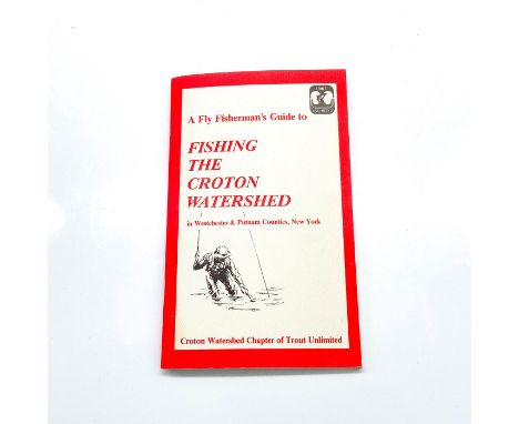 64-page softcover book with maps and illustrations. A guide to the streams and reservoirs of the Croton Watershed including m