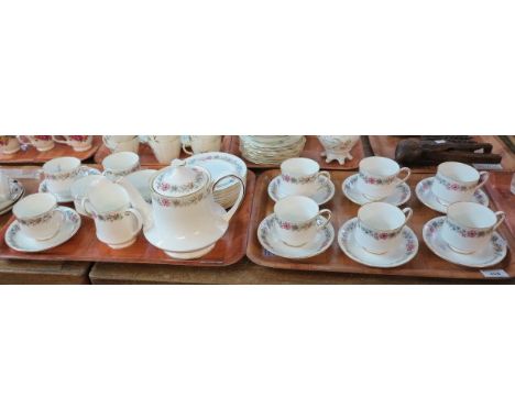 Two trays of Paragon bone china Belinda design teaware including a teapot. (2)(B.P. 24% incl. VAT) 