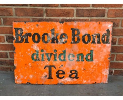 Vintage Brooke Bond Dividend Tea Enamel SignMake: Contact AuctioneerModel: Contact AuctioneerYear: 0Mileage: 0VIN: Contact Au