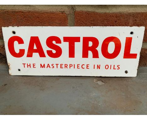 Castrol The Masterpiece In Oils Enamel SignMake: Contact AuctioneerModel: Contact AuctioneerYear: 0Mileage: 0VIN: Contact Auc