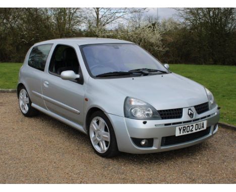 2002 Renault Clio 2.0 Sport 172 15,050 miles from newMake: Renault Model: Clio Year: 2002Mileage: 15050VIN: VF1CB1N0F25981976