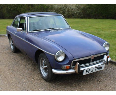 1974 MG B GTMake: MG Model: B GTYear: 1974Mileage: 0VIN: GHDS344718GConfiguration: Right Hand DriveRegistration: PFJ791MTrans