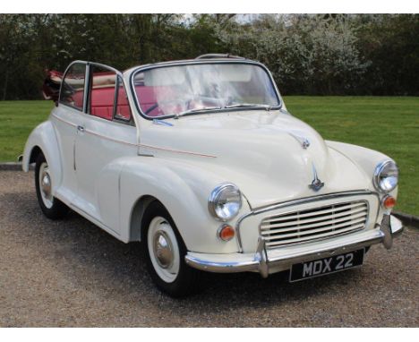 1960 Morris Minor Convertible Make: MorrisModel: Minor ConvertibleYear: 1960Mileage: 50687VIN: M/AT3-857415Configuration: Rig