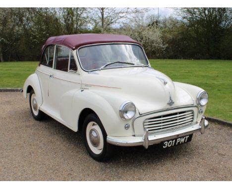 1958 Morris Minor 1000 ConvertibleMake: Morris Model: Minor Year: 1958Mileage: 7635VIN: FCT11563256Configuration: Right Hand 