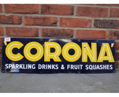 Corona Single Sided Vintage Enamel SignMake: Contact AuctioneerModel: Contact AuctioneerYear: 0Mileage: 0VIN: Contact Auction